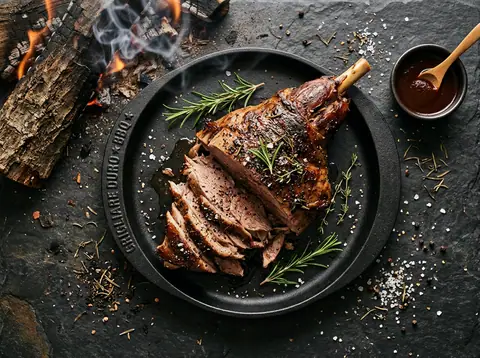 Ricetta Cosciotto di Agnello Affumicato
