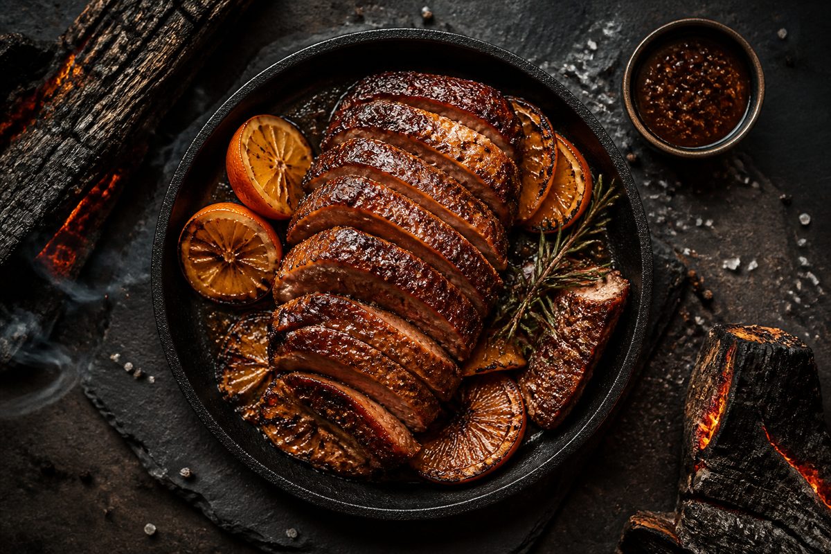 Ricetta Anatra all'arancia al BBQ — Grigliare Duro