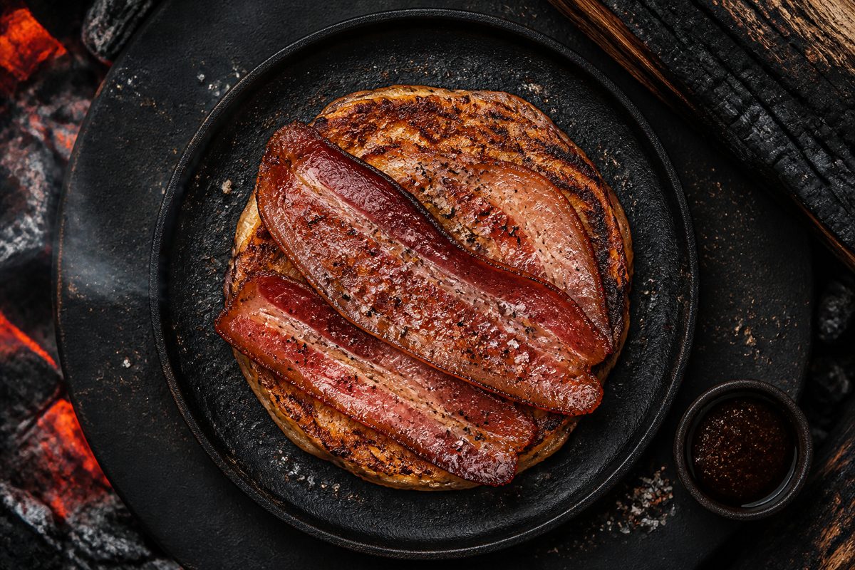 Ricetta Bacon Pancake: Colazione dei campioni — Grigliare Duro
