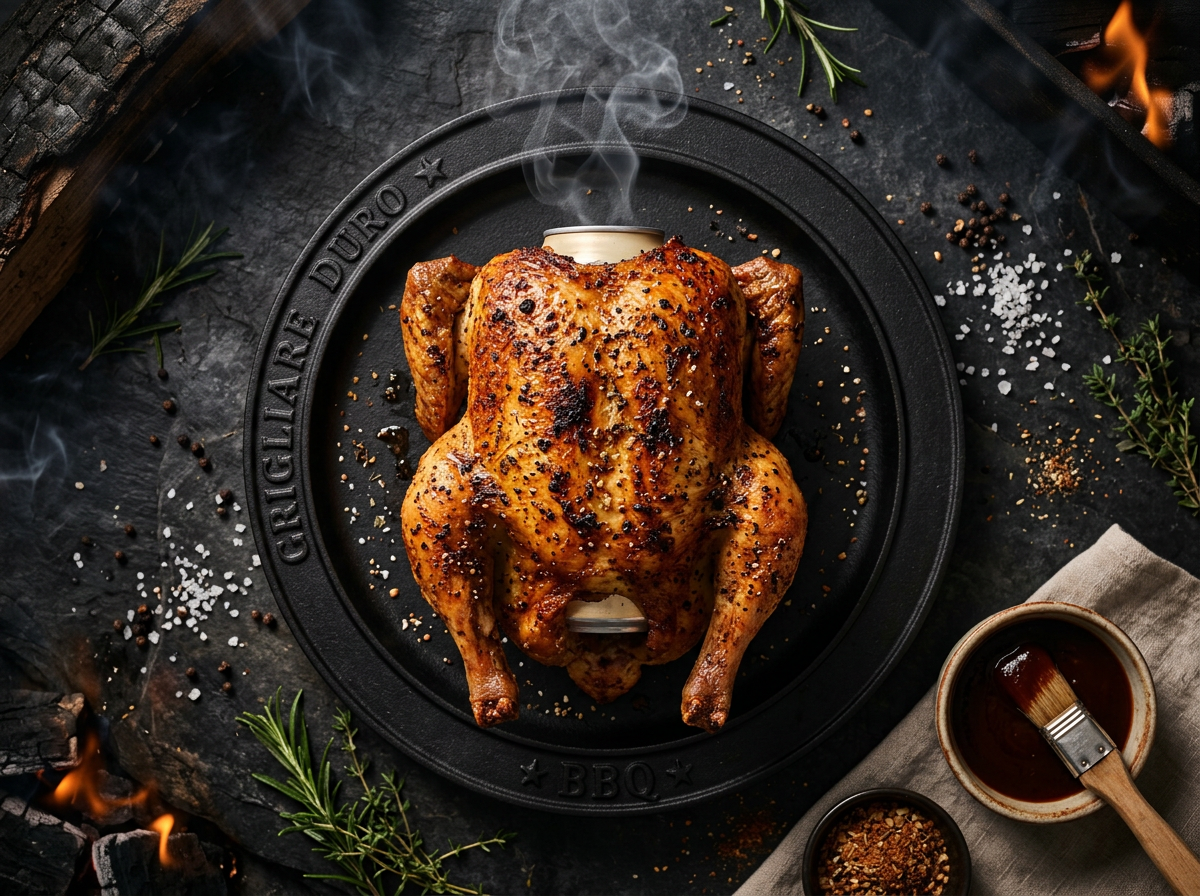 Ricetta Pollo alla Beer Can — Grigliare Duro Ricetta Pollo alla Beer Can — Grigliare Duro