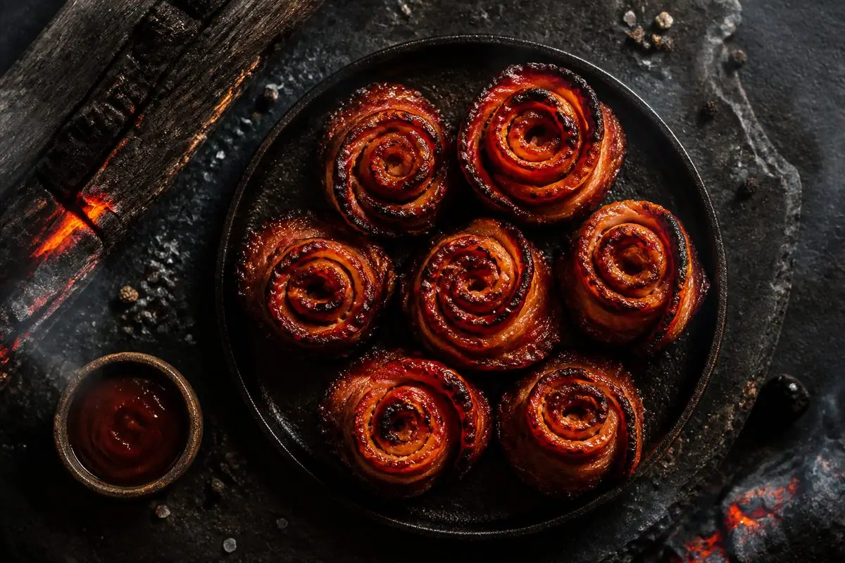 Ricetta Rose di Bacon — Grigliare Duro