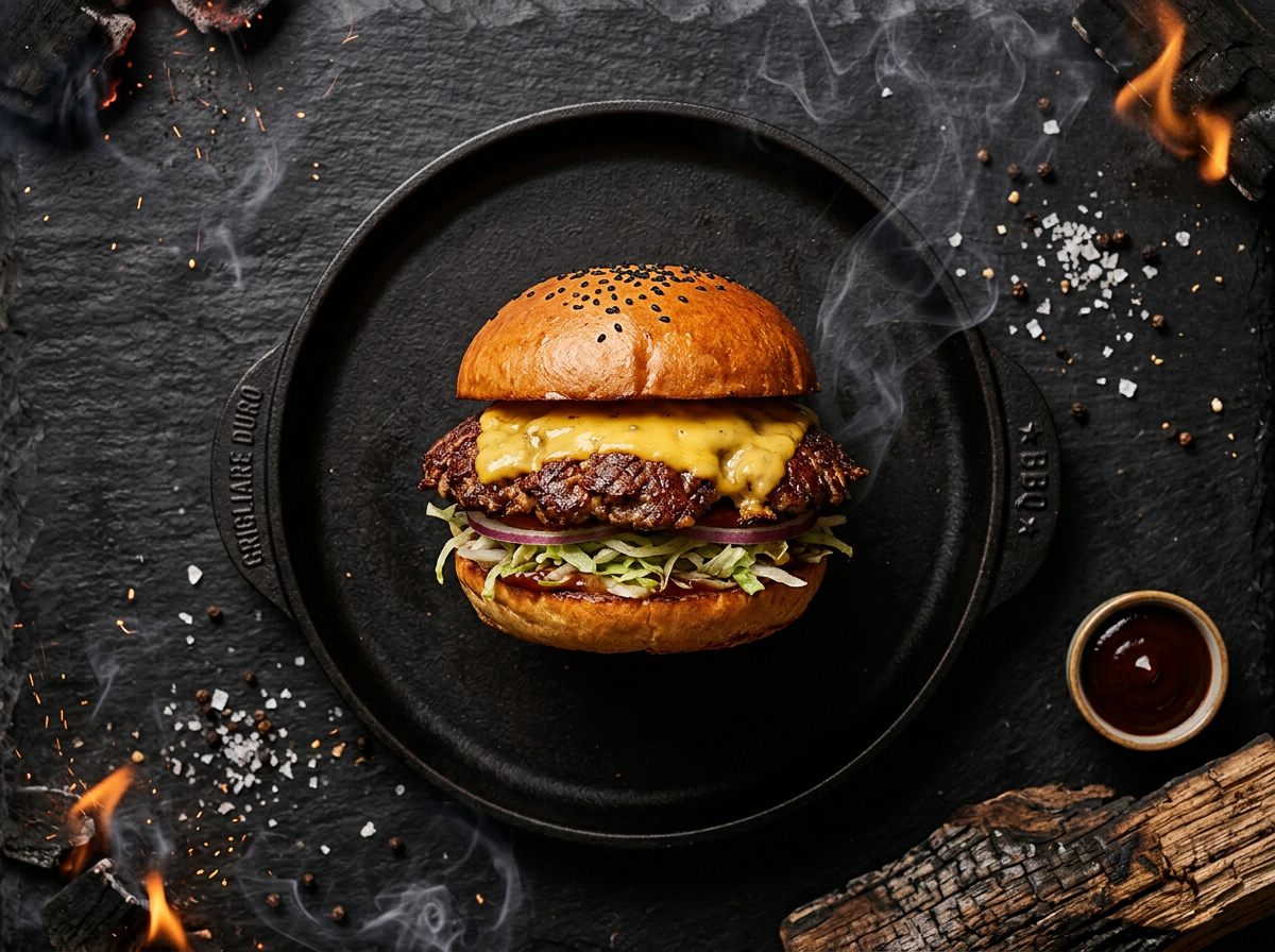 Ricetta Smash Burger Perfetto — Grigliare Duro Ricetta Smash Burger Perfetto — Grigliare Duro