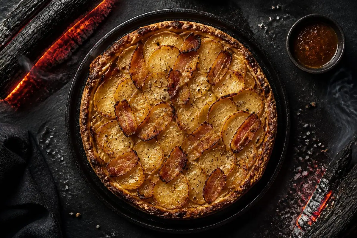 Ricetta Torta Salata di Patate e Bacon — Grigliare Duro