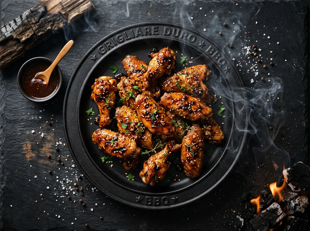 Ricetta Ali Honey-Garlic — Grigliare Duro