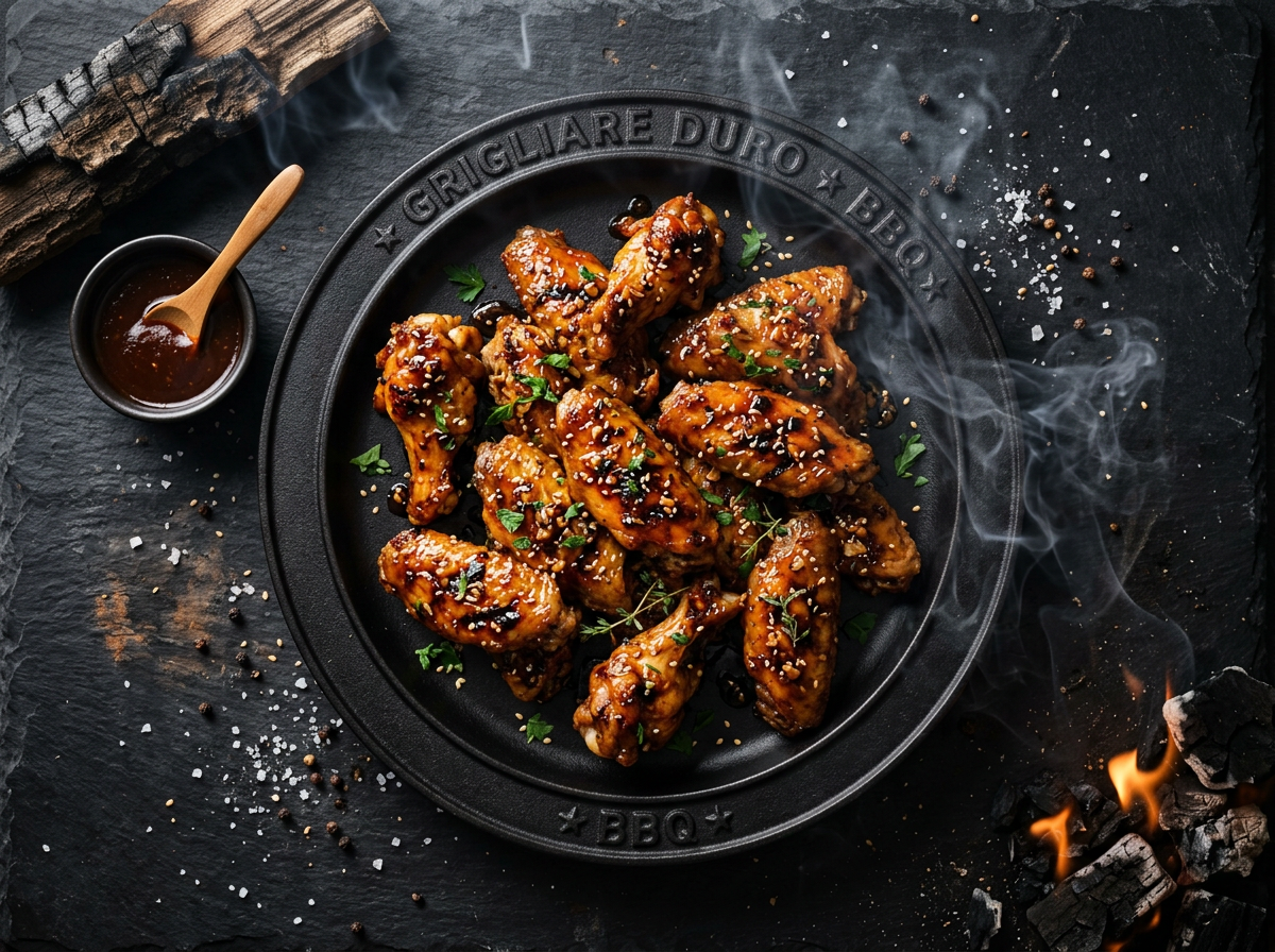 Ricetta Ali Honey-Garlic — Grigliare Duro