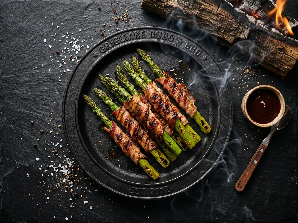 Ricetta Asparagi avvolti nel bacon — Grigliare Duro