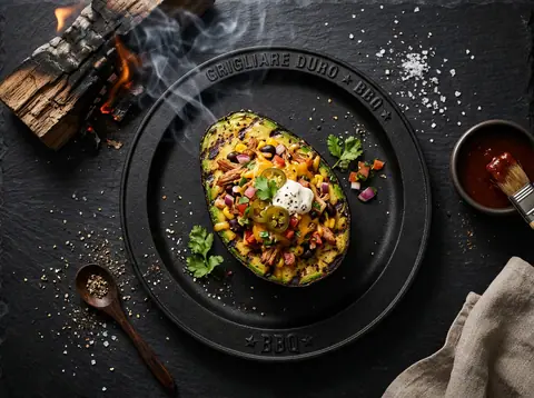 Ricetta Avocado alla griglia ripieno — Grigliare Duro