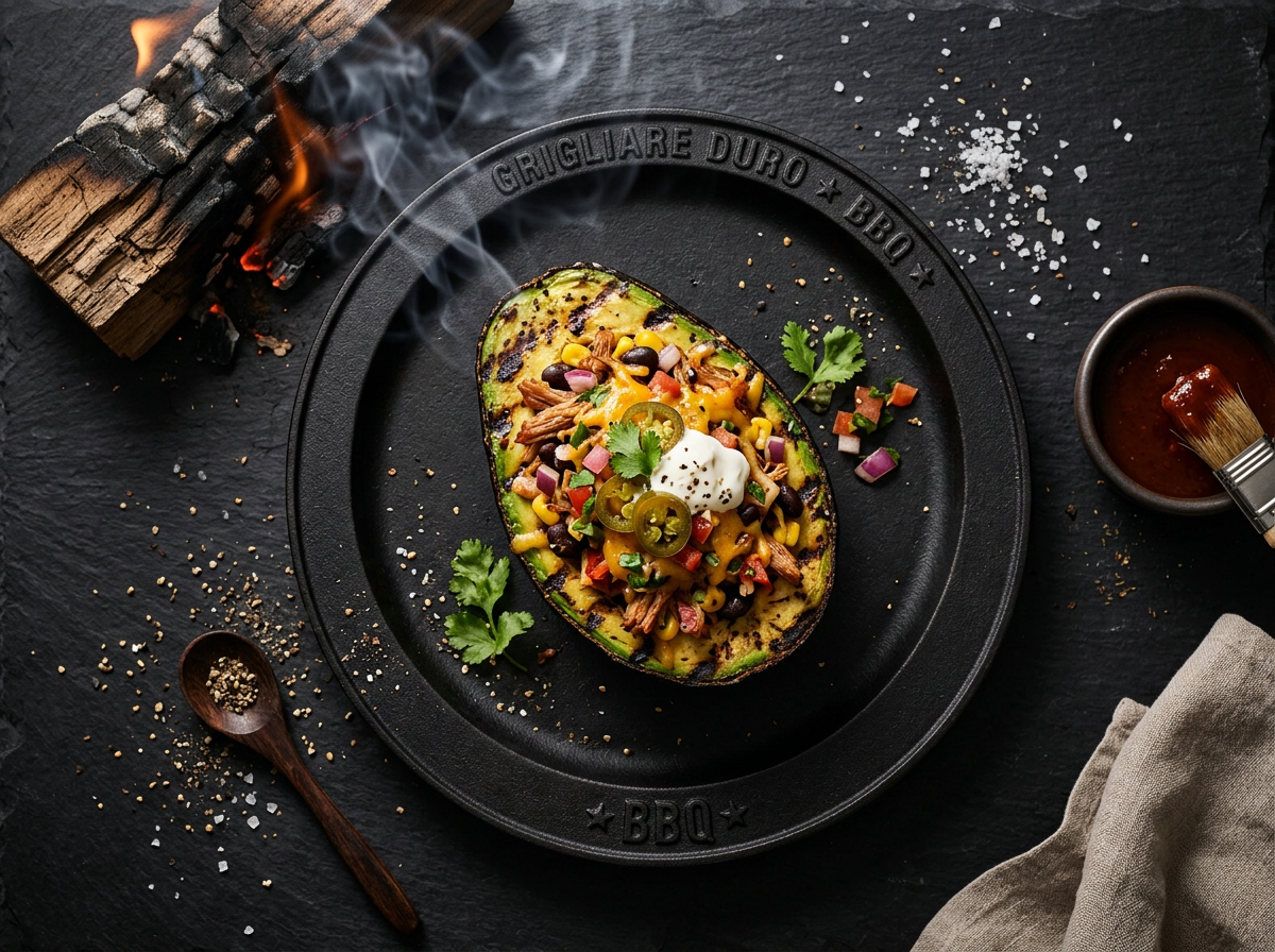 Ricetta Avocado alla griglia ripieno — Grigliare Duro