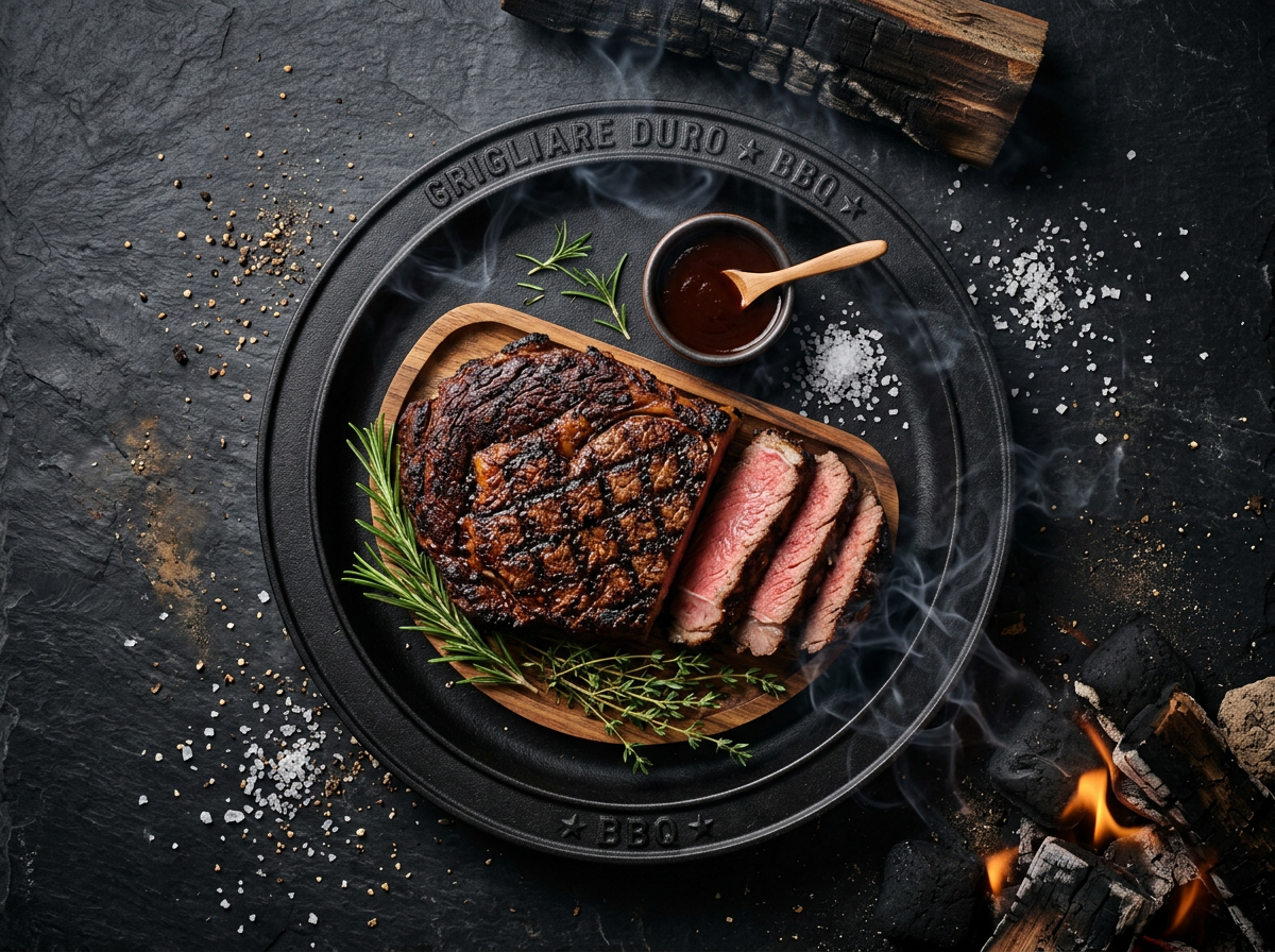 Ricetta Bistecca in Crosta di Caffè — Grigliare Duro