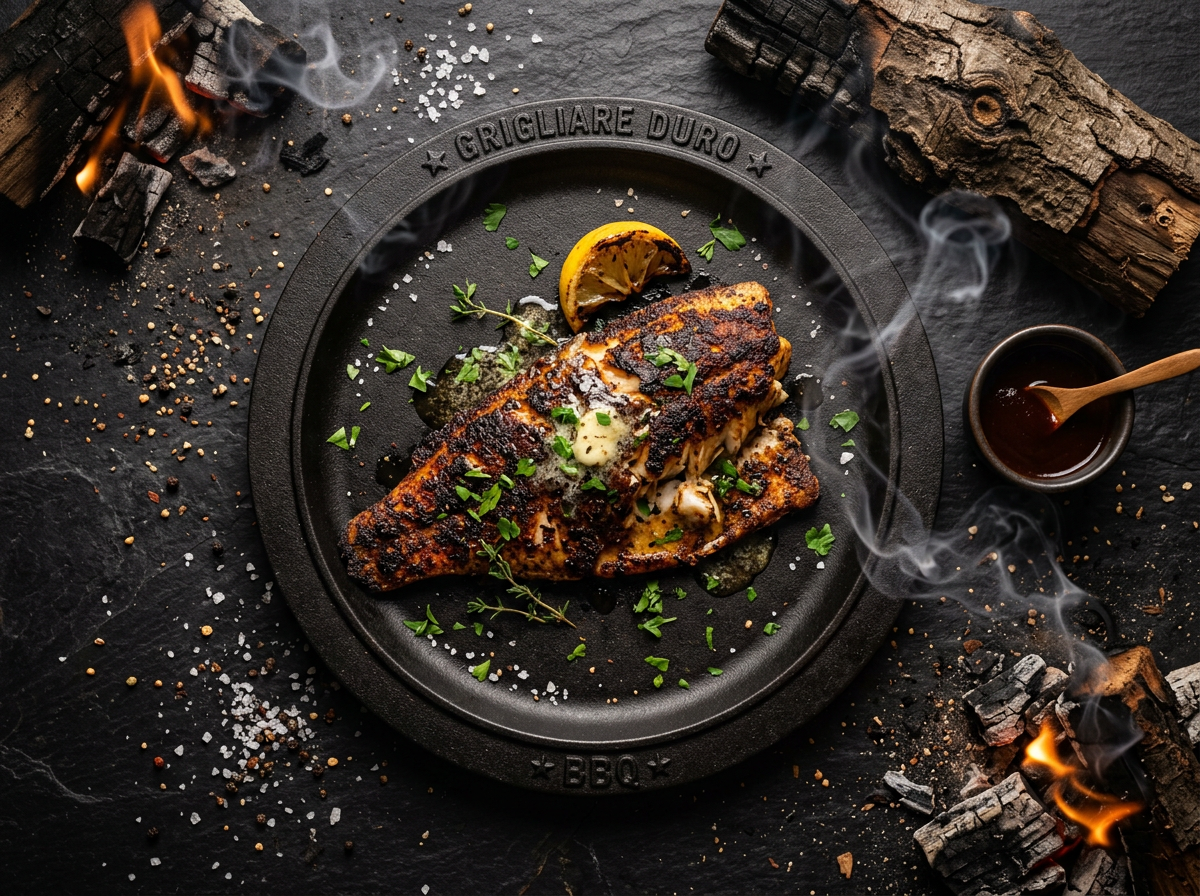 Ricetta Blackened Redfish alla Cajun — Grigliare Duro