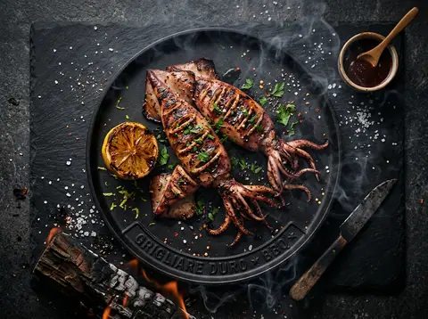 Ricetta Calamari alla griglia stile California