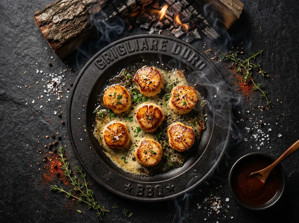 Ricetta Capesante scottate in ghisa — Grigliare Duro