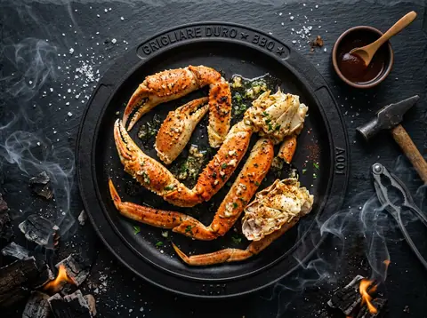 Ricetta Chele e zampe di granchio al burro