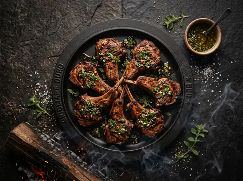 Ricetta Costolette d'Agnello Scottate al Salmoriglio