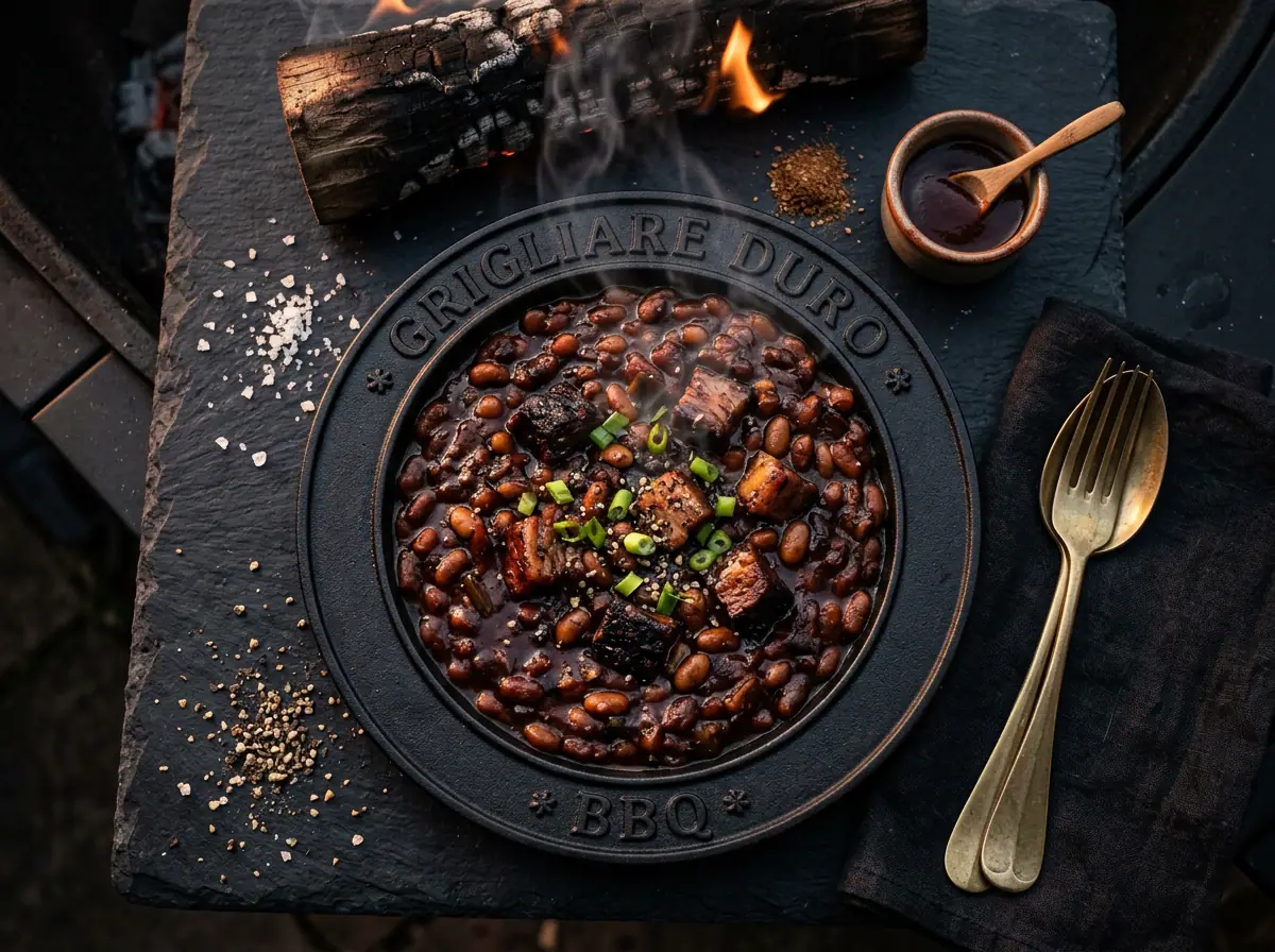 Ricetta Fagioli BBQ nello Smoker — Grigliare Duro