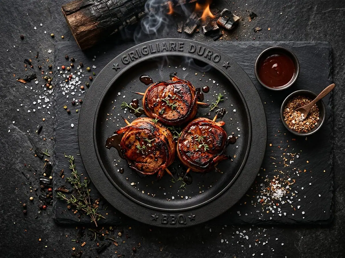 Ricetta Filetto Avvolto nel Bacon — Grigliare Duro