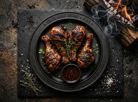 Ricetta Fusi di Pollo Jerk Affumicati