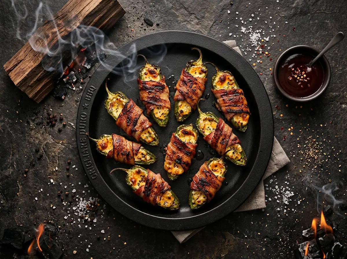 Ricetta Jalapeño poppers col bacon — Grigliare Duro