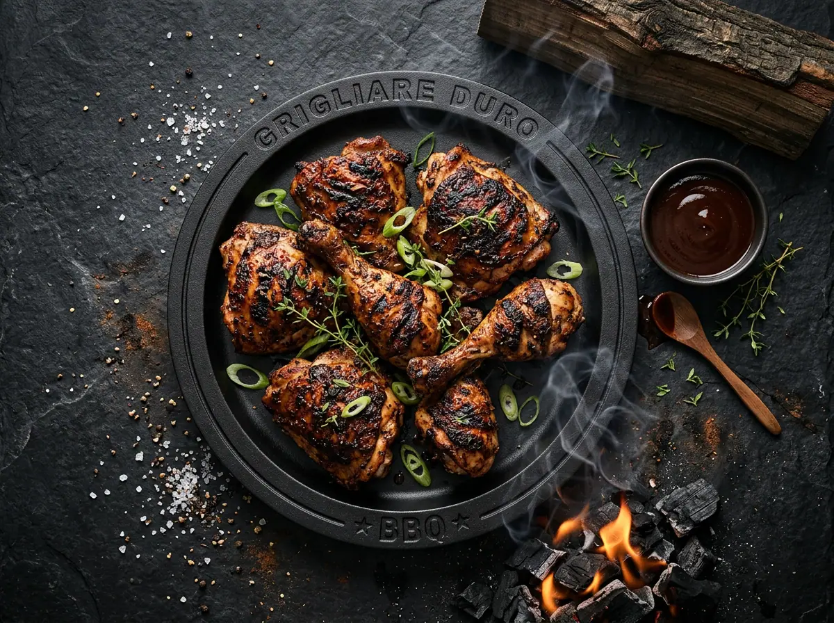 Ricetta Jerk Chicken alla Griglia — Grigliare Duro
