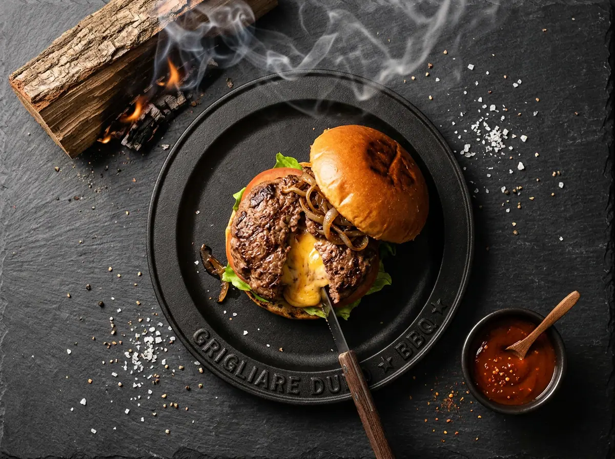 Ricetta Juicy Lucy — Grigliare Duro