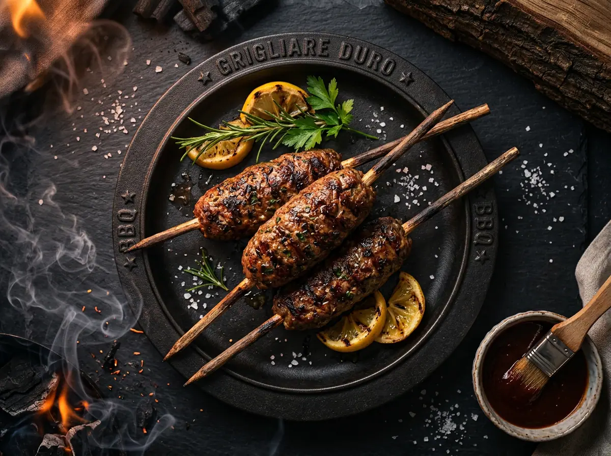 Ricetta Kofta d'Agnello alla Griglia — Grigliare Duro
