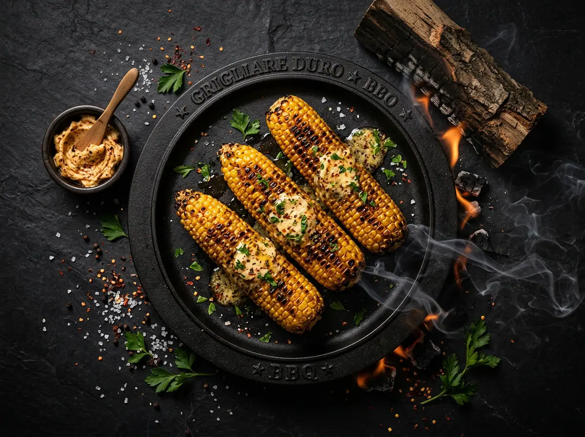 Ricetta Pannocchie con burro composto — Grigliare Duro