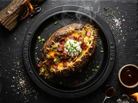 Ricetta Patate Intere Affumicate Loaded