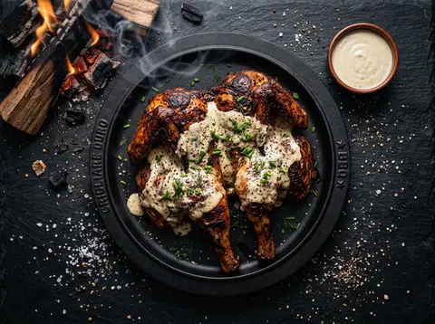 Ricetta Pollo Affumicato con Salsa Bianca dell'Alabama