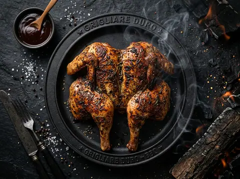 Ricetta Pollo Spatchcock Affumicato