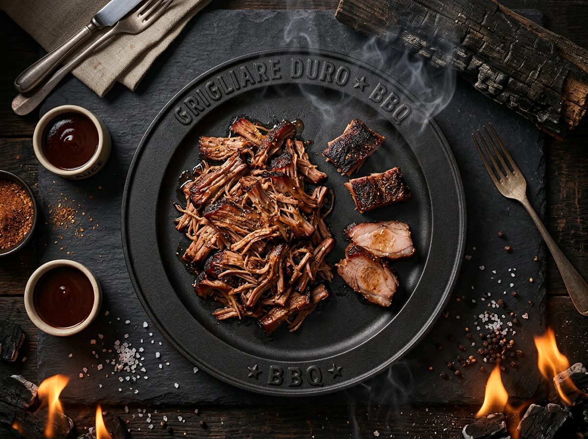 Ricetta Pulled Pork Competition con Injection — Grigliare Duro Ricetta Pulled Pork Competition con Injection — Grigliare Duro