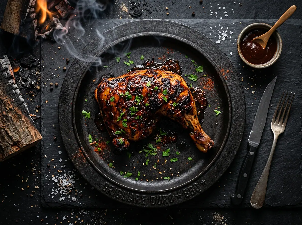 Ricetta Quarti di Pollo BBQ — Grigliare Duro