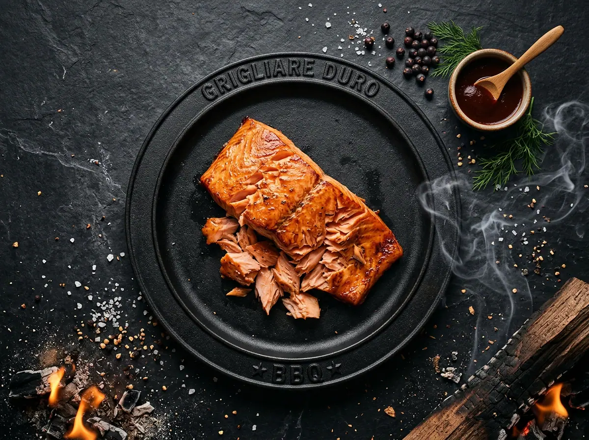 Ricetta Salmone Affumicato a Caldo — Grigliare Duro