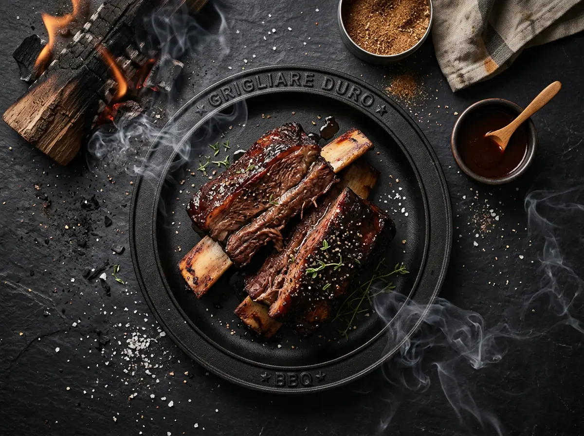 Ricetta Short Ribs Affumicate e Brasate — Grigliare Duro