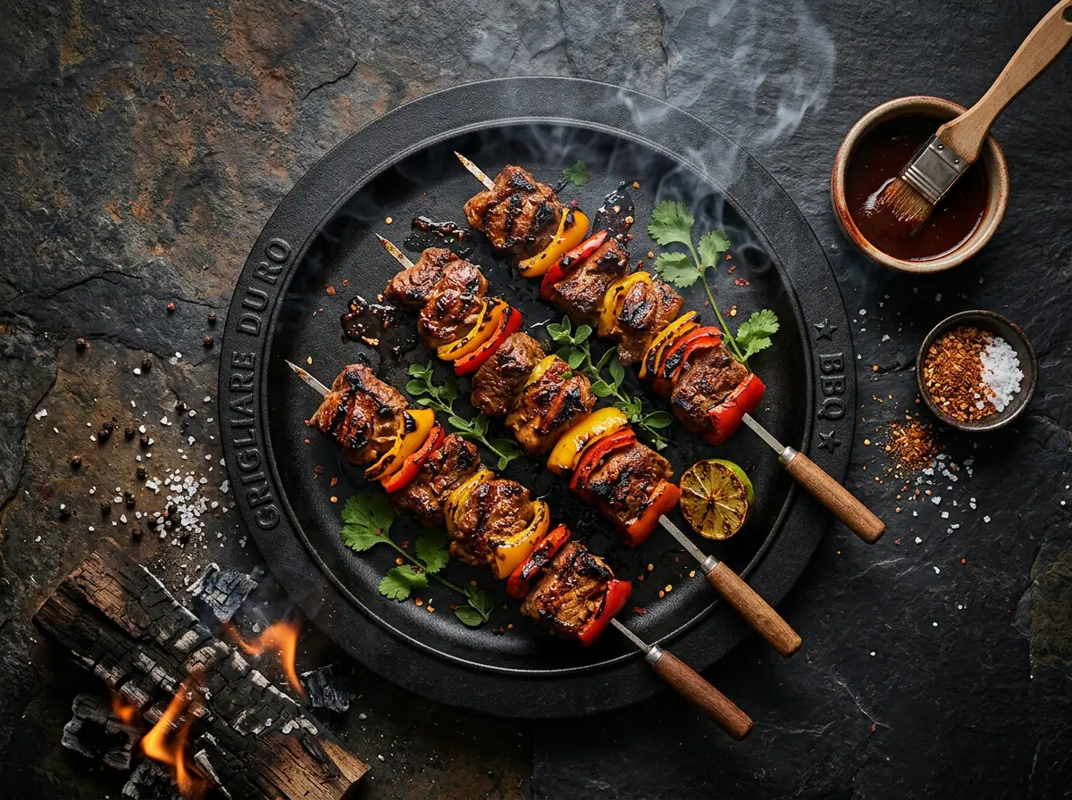 Ricetta Spiedini d'Agnello Tex-Mex — Grigliare Duro