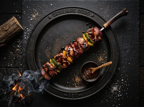 Ricetta Spiedini di Maiale Glassati BBQ