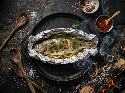 Ricetta Trota in Cartoccio sulla Brace