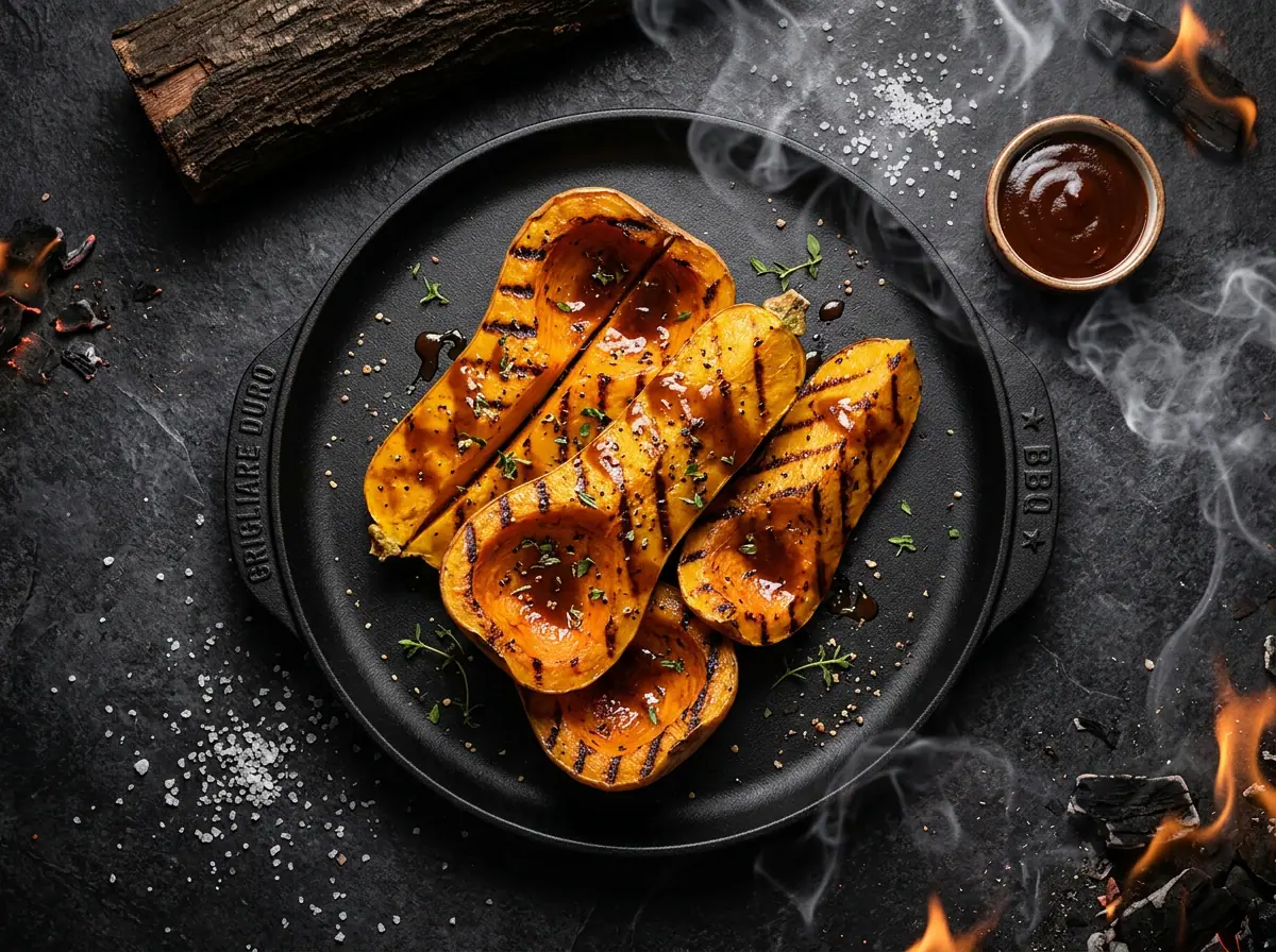 Ricetta Zucca butternut alla griglia — Grigliare Duro