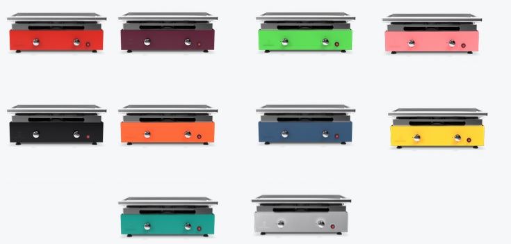 plancha a gas colorata