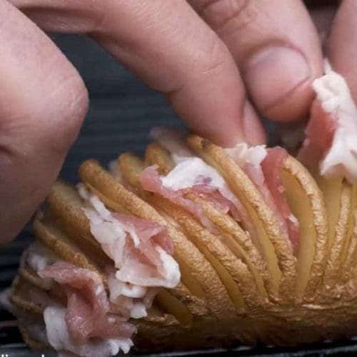patate hasselback bacon