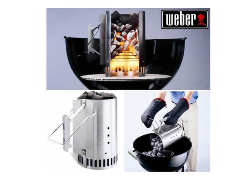 Ciminiera Weber | Accendi il carbone con stile! — A Tutta Griglia